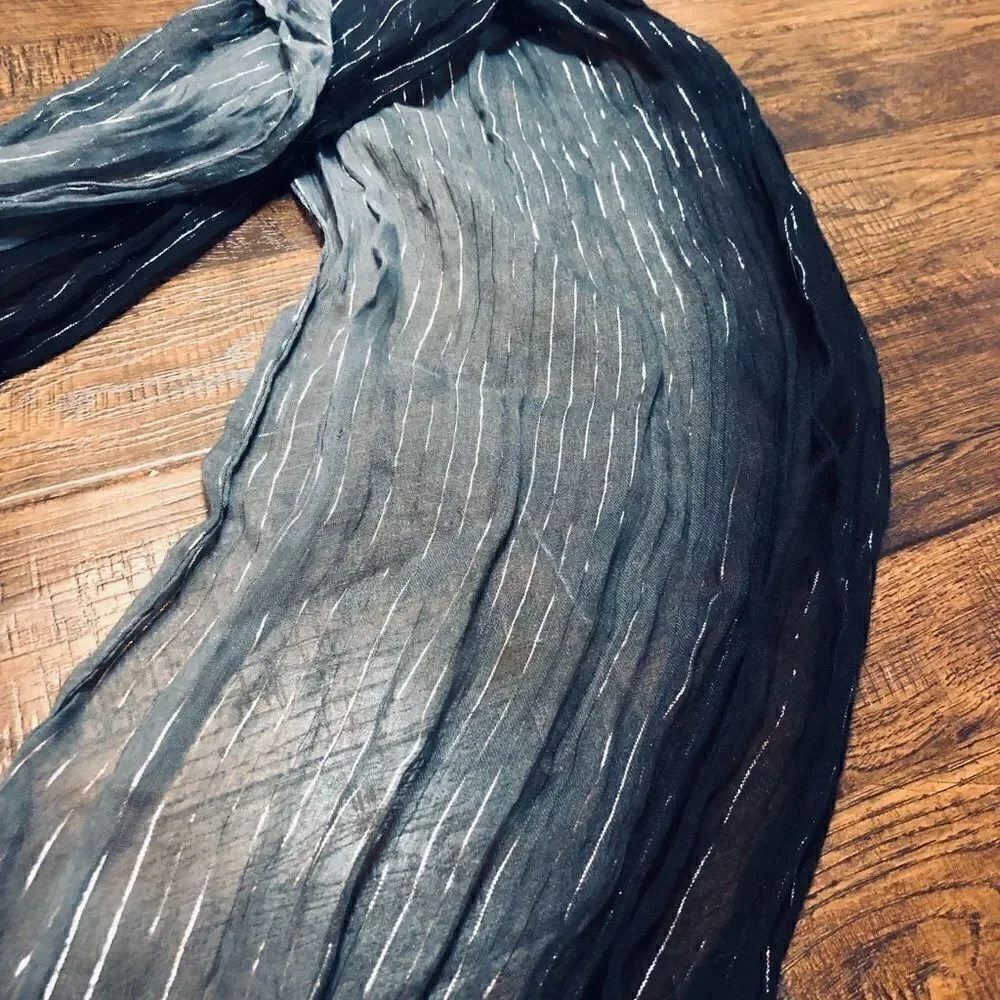 Blue gray silver scarf/belt/whatever you want